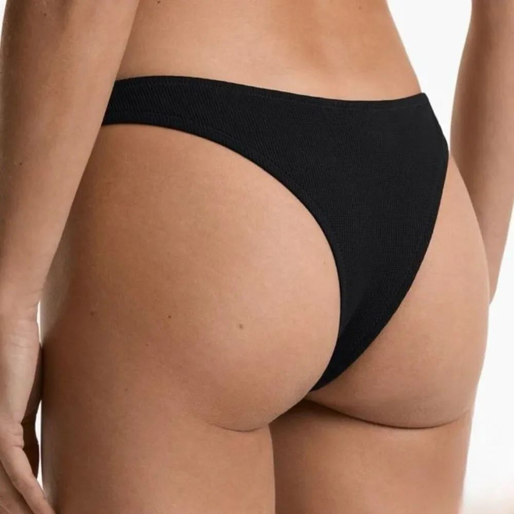 Oysho Brazilian XS Black V Bikini Bottom